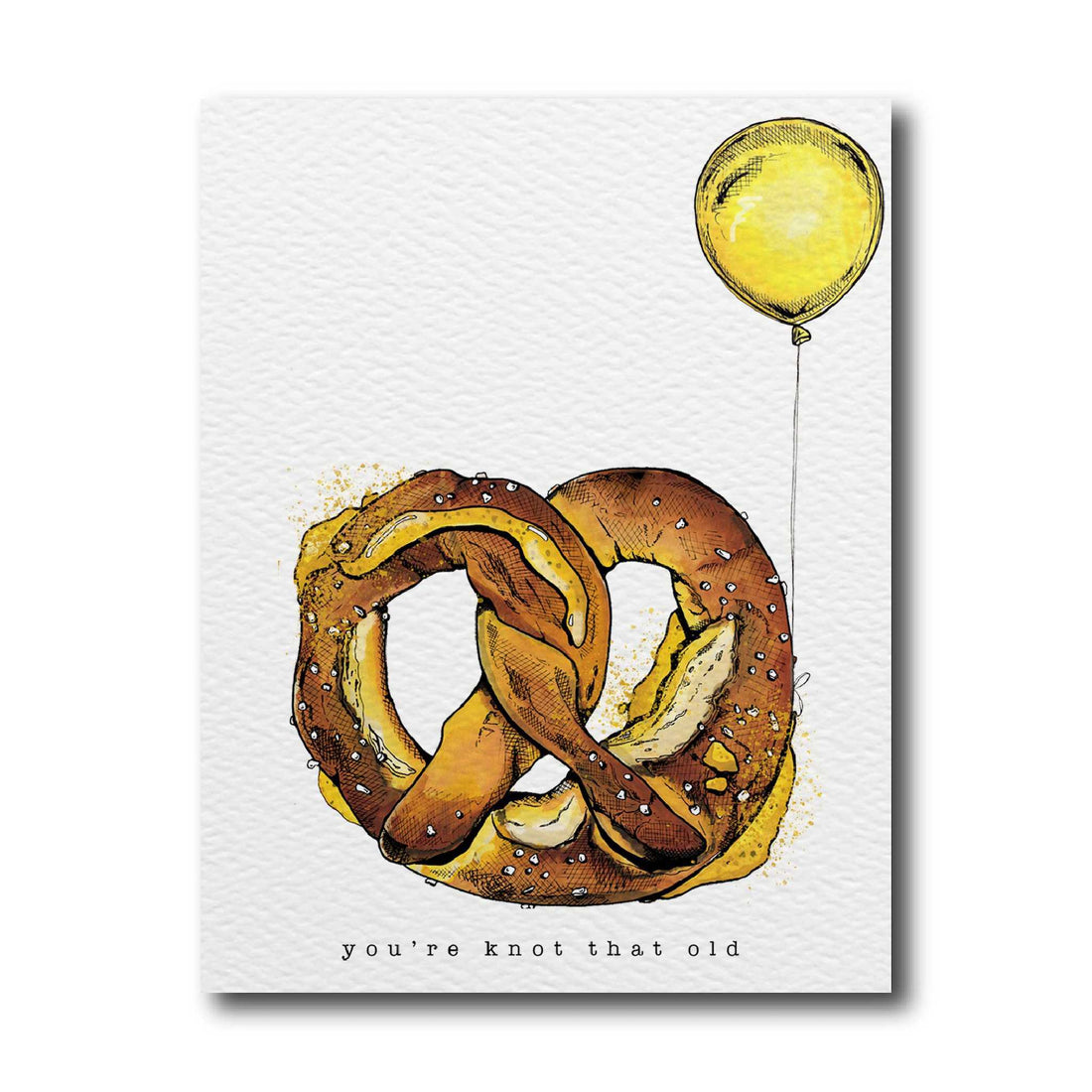 pretzel birthday card