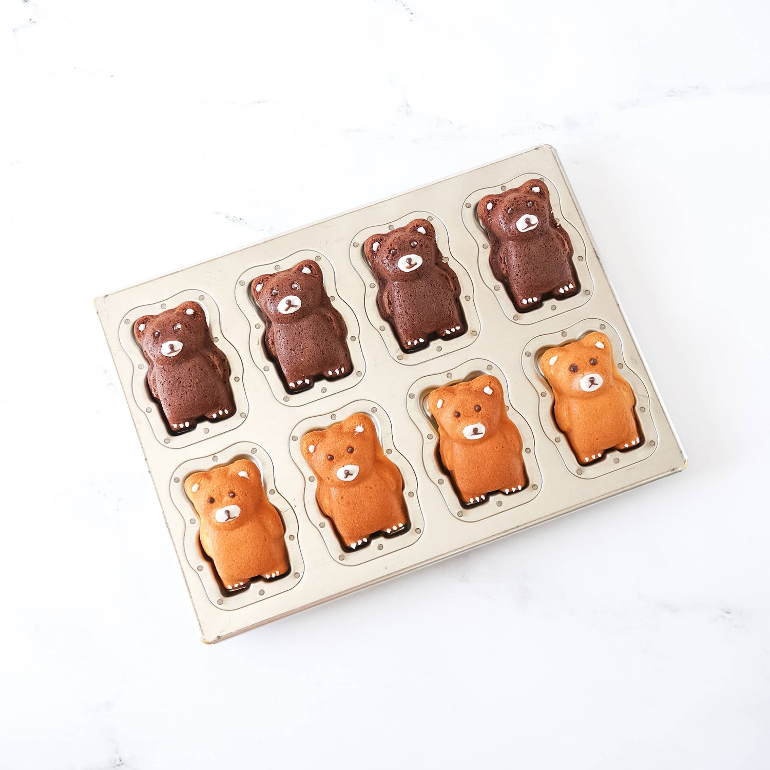 matsunaga silicone coated bear madeleine pan