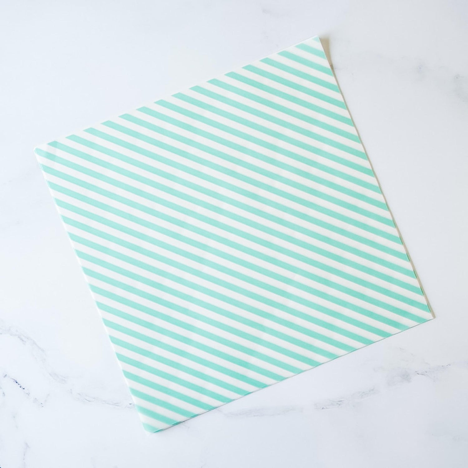 mint striped deli wrapping paper