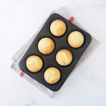 cupcake and muffin pan, 6-cup