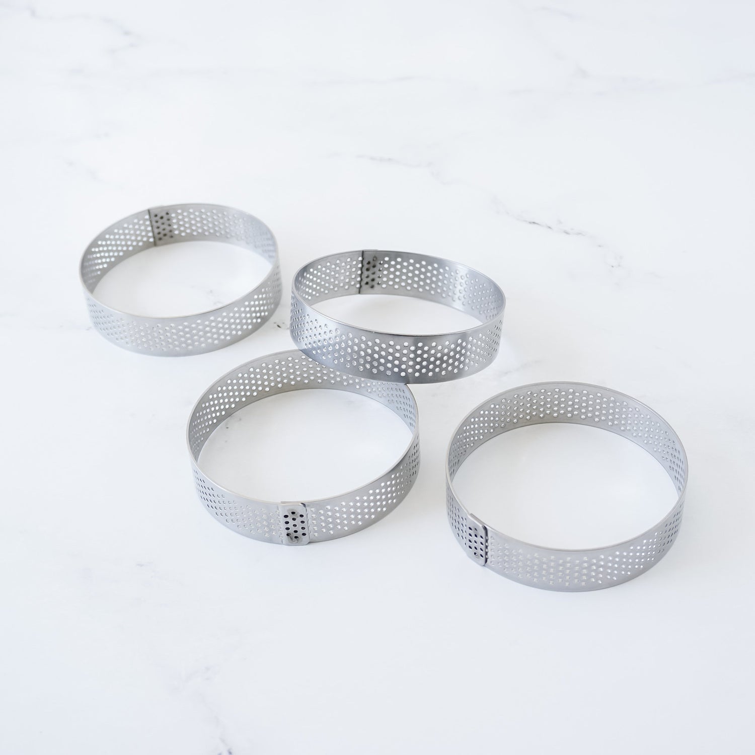 perforated round tart rings