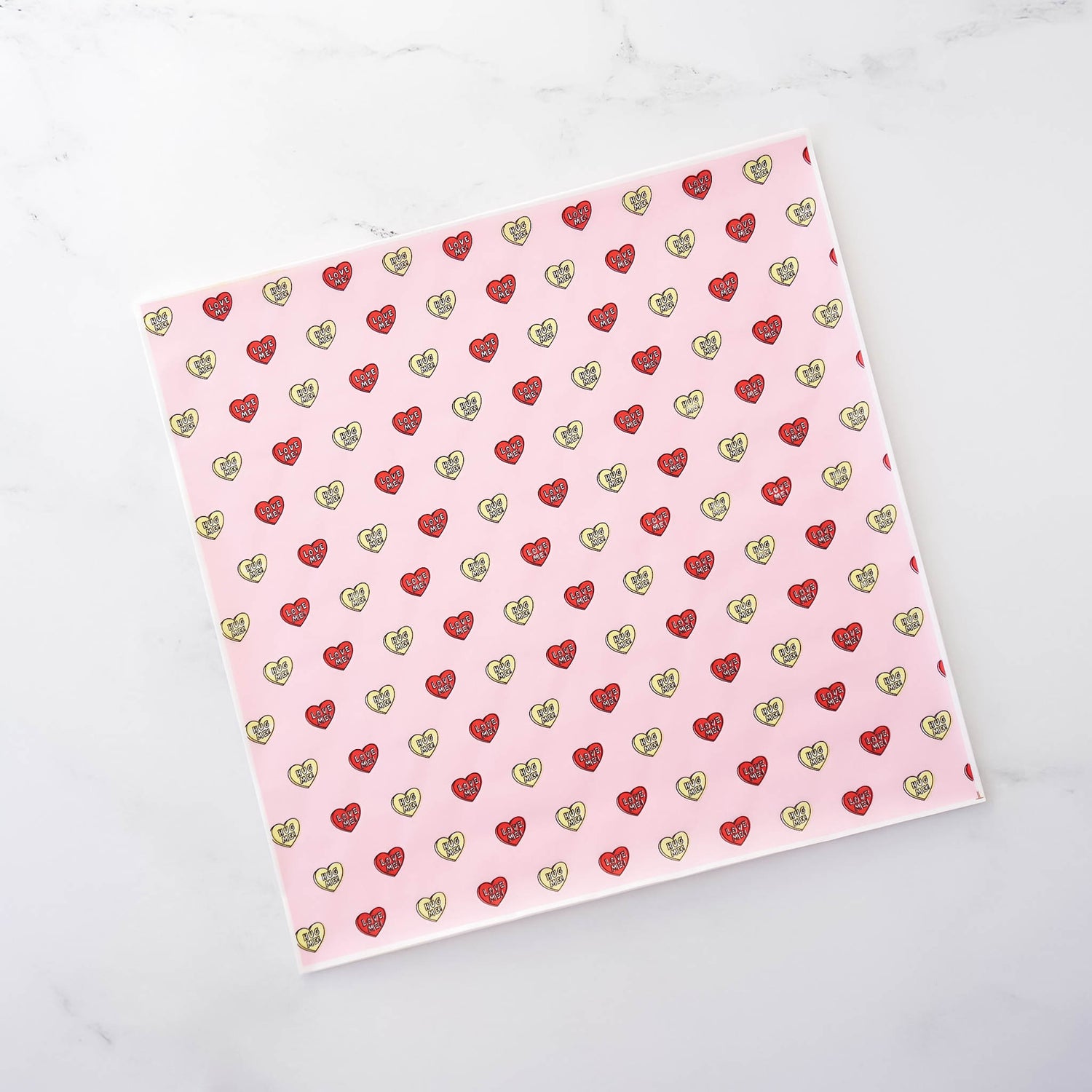 pink heart deli paper