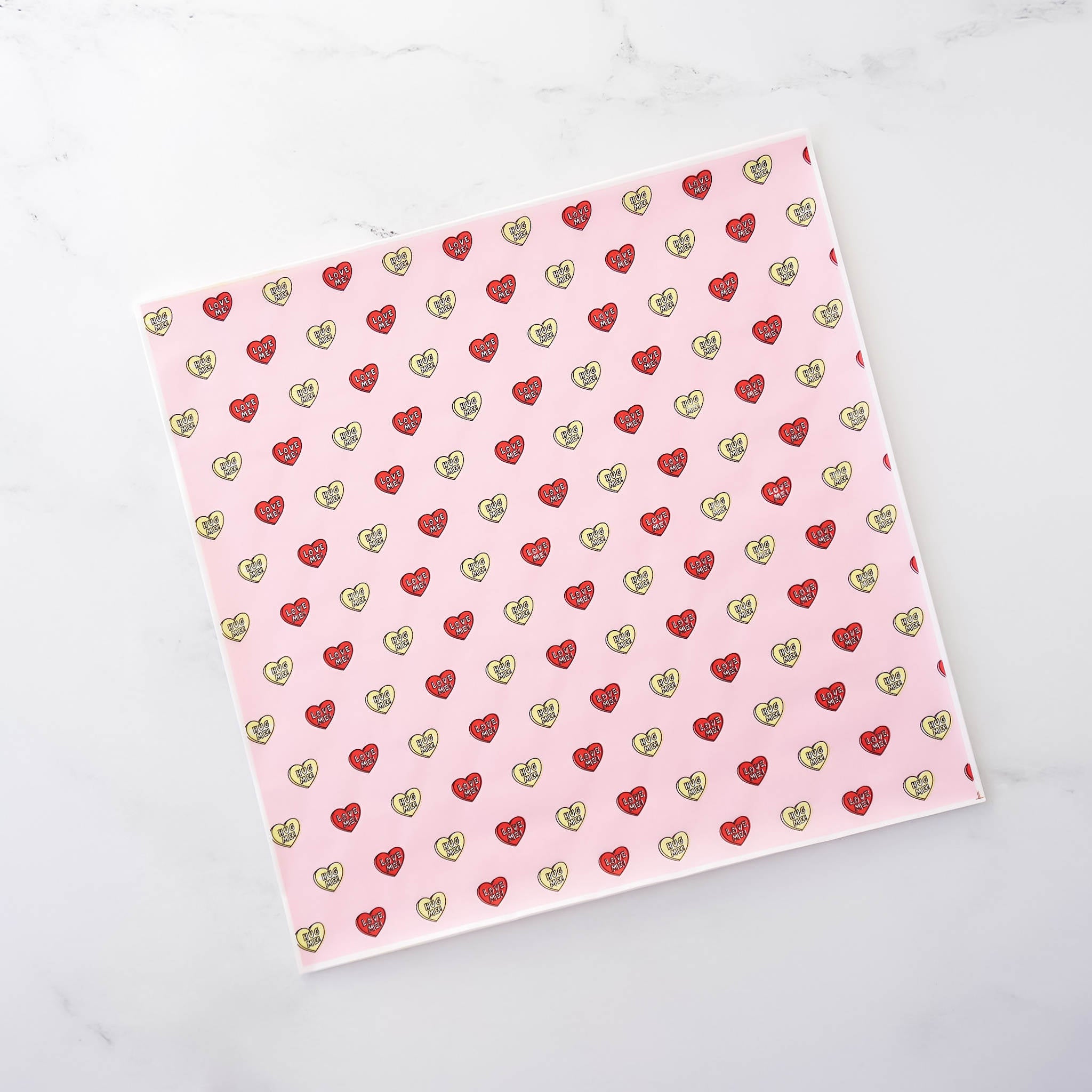 pink heart deli paper