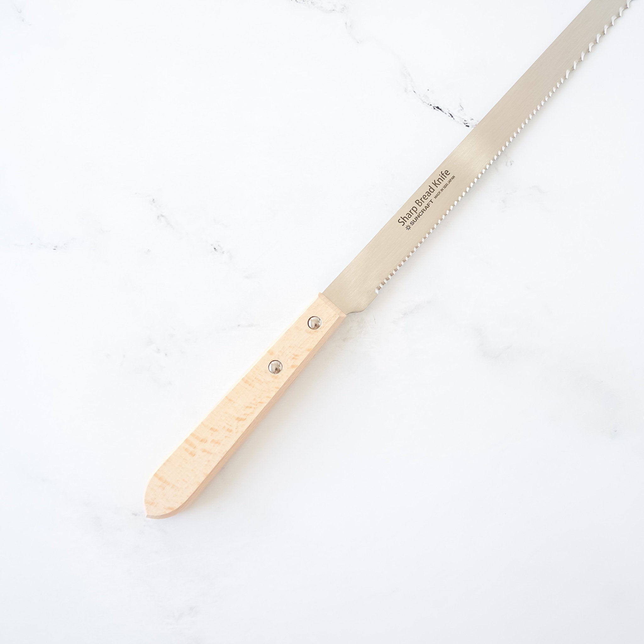 sharp bread knife, made in Japan