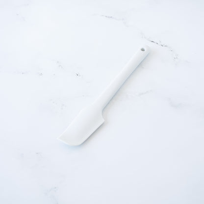 silicone spatula in white