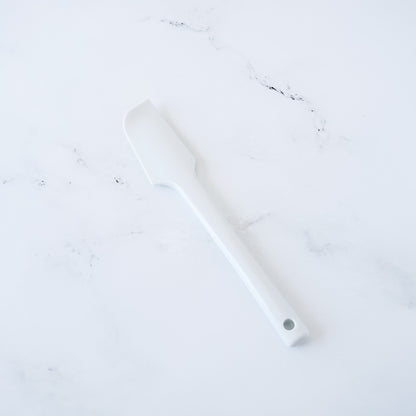 mini silicone spatula in white