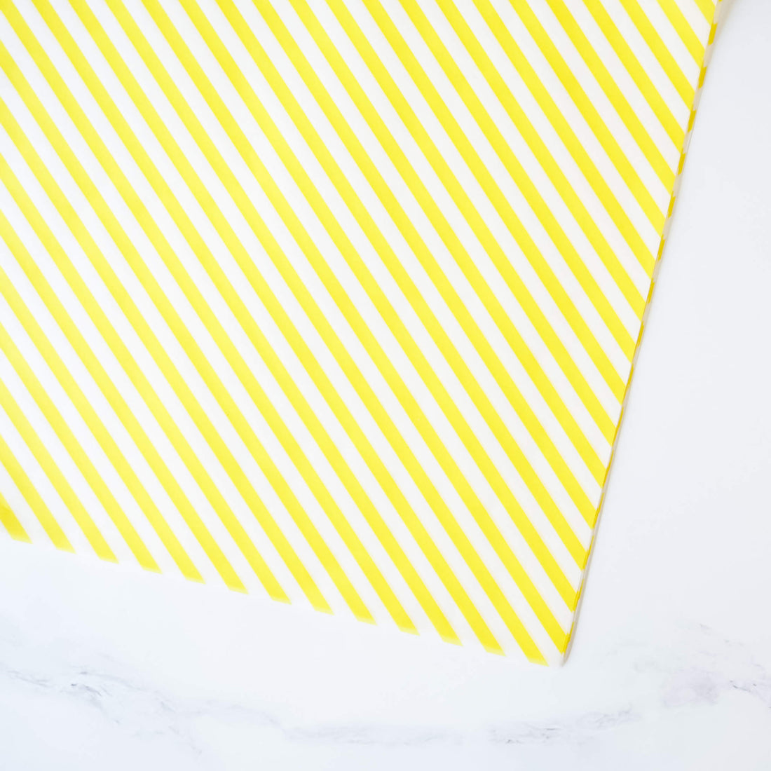 yellow striped parchment paper