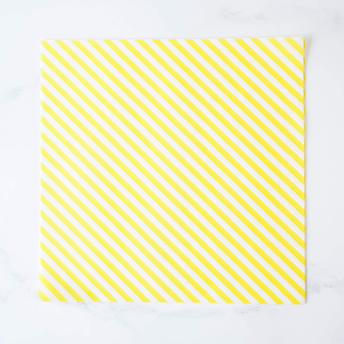 yellow stripe printed deli paper